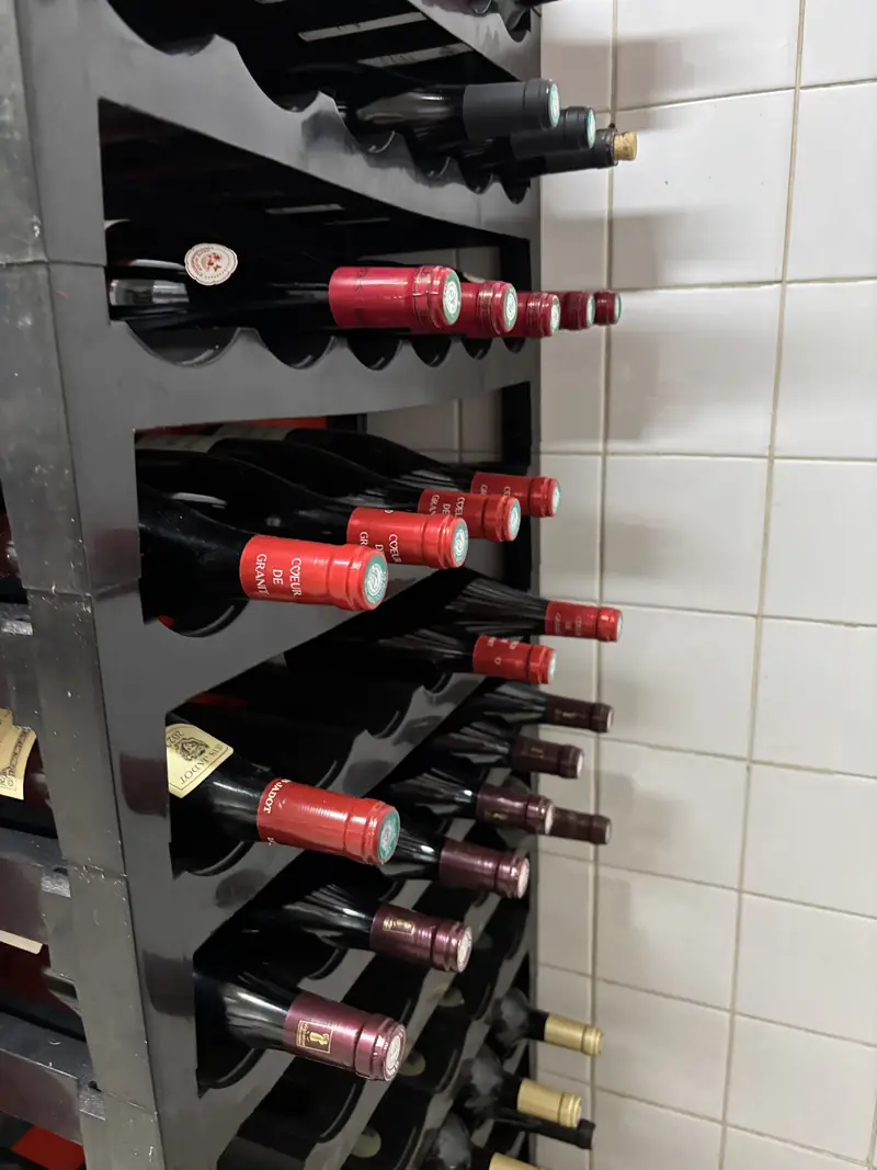 Cave à vins du restaurant